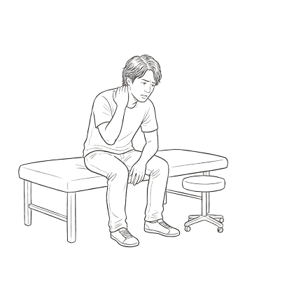 整骨院で異常なしと言われたが不調が続く男性